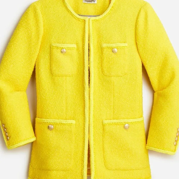 J. Crew Vibrant Yellow Women's Blazer - Picture 11 of 12
